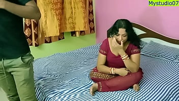 Indian Super-hot hard-core bhabhi having bang-out with smallish spear boy! She is not happy!