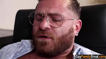 First-timer boy's first-ever time fag bang-out with step-dad