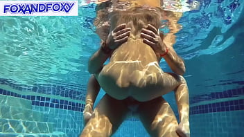 Pool hook-up compilation: bum tearing up creampie, jizz on ass, jizz in pool