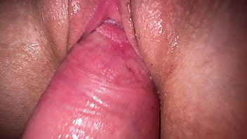 I fucked my teenage stepsister, muddy vulva and close up jism inwards