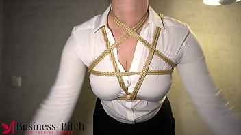 Assistant bound up for Kinbaku restrict restrict restrict restrain restrict restrict restrict restrict restrain bondage rump fuckin' practice - businessbitch